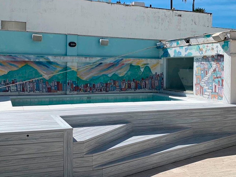 Deck Ecológico Branco Carrara
